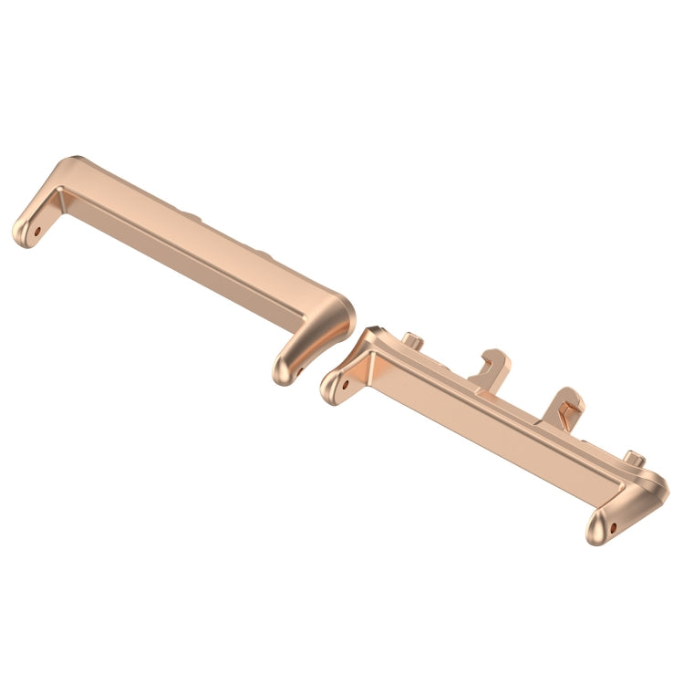 For Samsung Galaxy Fit 3 SM-R390 1 Pair Metal Watch Band Connector(Rose Gold) - Watch Bands by PMc TechLife | Online Shopping South Africa | PMc TechLife | Buy Now Pay Later Mobicred