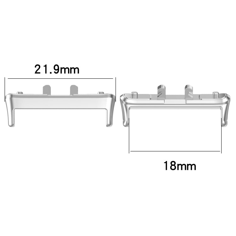 For Samsung Galaxy Fit 3 SM-R390 1 Pair Metal Watch Band Connector(Rose Gold) - Watch Bands by PMc TechLife | Online Shopping South Africa | PMc TechLife | Buy Now Pay Later Mobicred