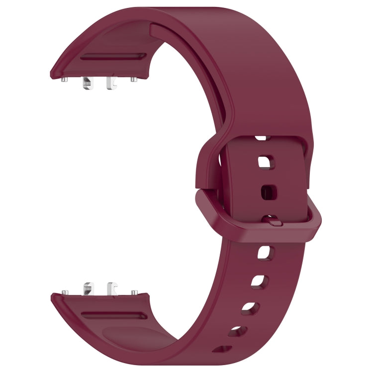 For Samsung Galaxy Fit 3 SM-R390 Solid Color Buckle Silicone Watch Band(Wine Red) - free shipping - PMC TechLife - Order now!
