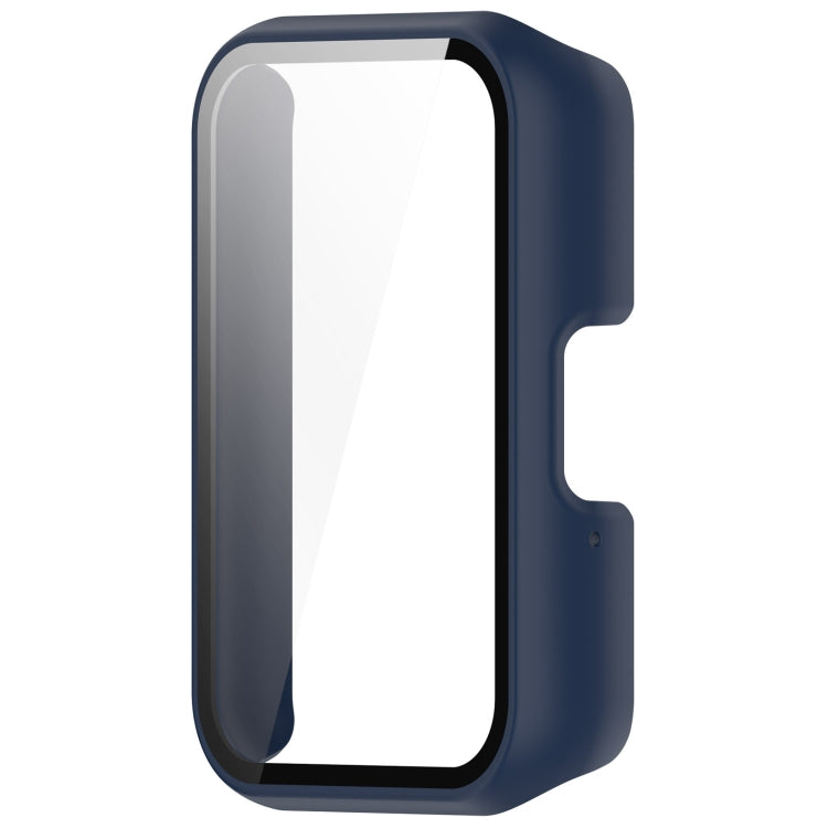 For Samsung Galaxy Fit 3 SM-R390 PC + Tempered Glass Film Integrated Watch Protective Case(Ink Blue) - Watch Cases by PMC TechLife | Online Shopping South Africa | PMC TechLife | Buy Now Pay Later Mobicred