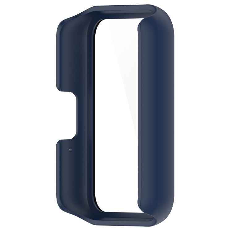 For Samsung Galaxy Fit 3 SM-R390 PC + Tempered Glass Film Integrated Watch Protective Case(Ink Blue) - Watch Cases by PMC TechLife | Online Shopping South Africa | PMC TechLife | Buy Now Pay Later Mobicred