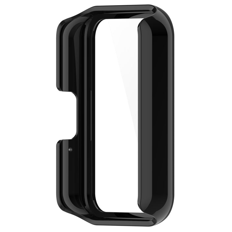 For Samsung Galaxy Fit 3 SM-R390 PC + Tempered Glass Film Integrated Watch Protective Case(Bright Black) - Watch Cases by PMC TechLife | Online Shopping South Africa | PMC TechLife