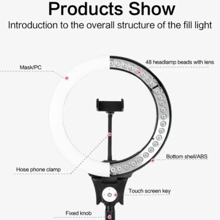 JMARY FM-12R Photography LED Fill Light 12-inch Video Recording Ring Light(EU Plug) - free shipping - PMC TechLife - Order now!