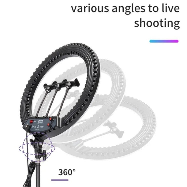 JMARY FM-18R LED Beauty Ring Light 18-inch Photography Live Streaming Fill Light(EU Plug) - free shipping - PMC TechLife - Order now!
