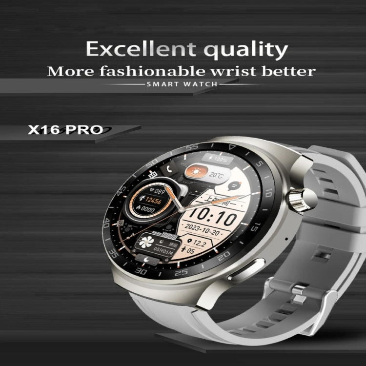 X16pro 1.53 inch Color Screen Smart Watch, Support Bluetooth Call / Heart Rate / Blood Pressure / Blood Oxygen Monitoring(Silver) - free shipping - PMC TechLife - Order now!