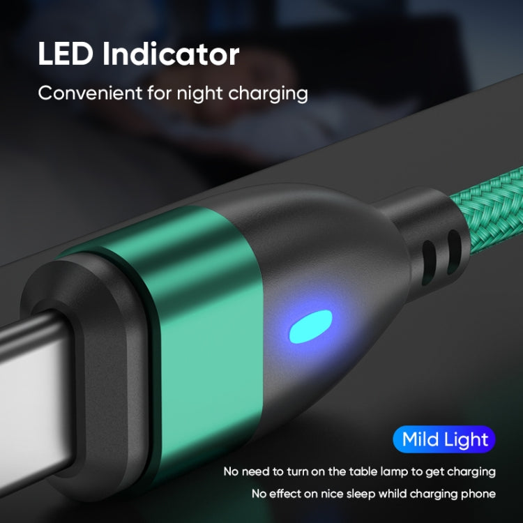 ENKAY 3 in 1 PD100W Type-C to Type-C / 8 Pin / Micro USB Magnetic Fast Charging Cable, Cable Length:1m(Green) - free shipping - PMC Jewellery - Order now!