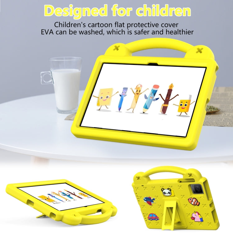 For Blackview Oscal Pad 15 2023 / Tab 11 Handle Kickstand Children EVA Shockproof Tablet Case(Yellow) - free shipping - PMC TechLife - Order now!