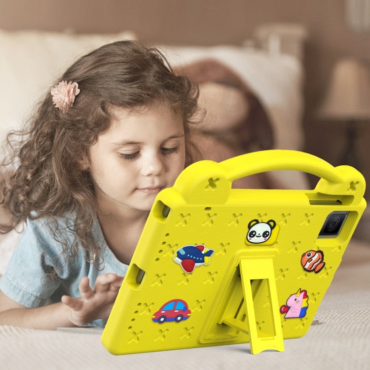 For Blackview Oscal Pad 15 2023 / Tab 11 Handle Kickstand Children EVA Shockproof Tablet Case(Yellow) - free shipping - PMC TechLife - Order now!