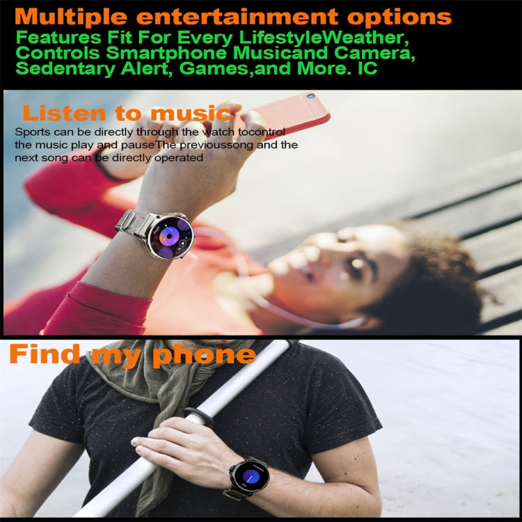 V69 1.85 inch Color Screen Smart Watch, Support Bluetooth Call / Heart Rate / Blood Pressure / Blood Oxygen Monitoring(Silver) - Smart Watches by PMC TechLife | Online Shopping South Africa | PMC TechLife