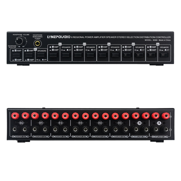 B06 82 In 6 Out Power Amplifier Speaker Selector 6 Region Stereo Speaker Switcher -  by PMC TechLife | Online Shopping South Africa | PMC TechLife | Buy Now Pay Later Mobicred
