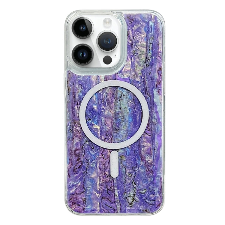 For iPhone 13 Pro Max Shell Texture Multicolor MagSafe TPU Phone Case(Purple) - iPhone 13 Pro Max Cases by PMC TechLife | Online Shopping South Africa | PMC TechLife