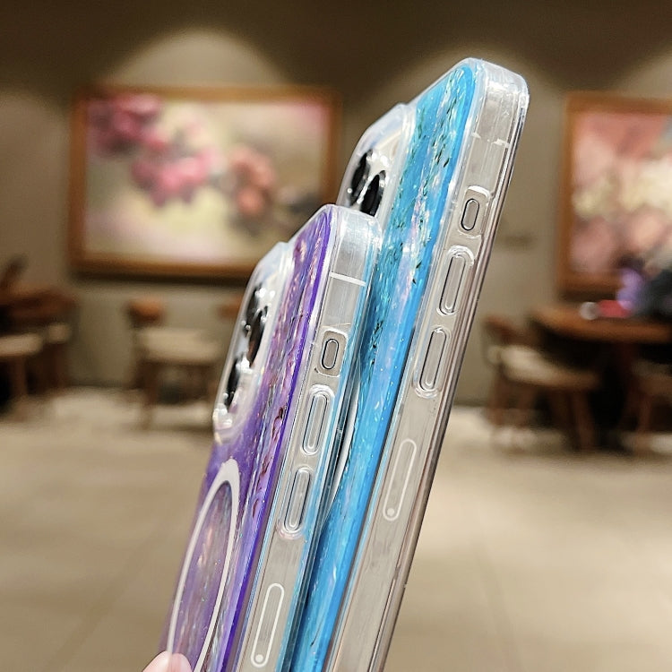 For iPhone 13 Pro Shell Texture Multicolor MagSafe TPU Phone Case(Silver Gray) - iPhone 13 Pro Cases by PMC TechLife | Online Shopping South Africa | PMC TechLife