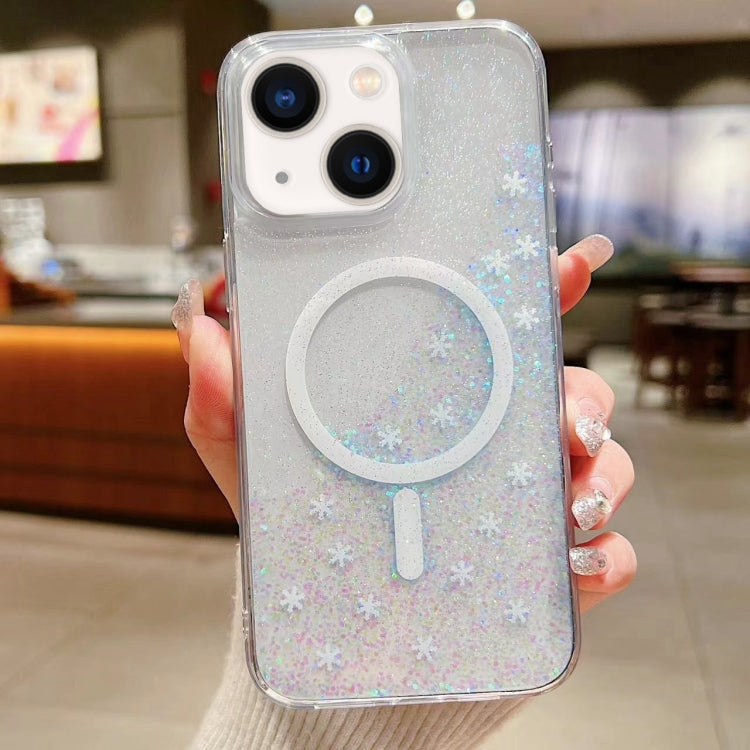 For iPhone 14 Plus Explosive Flash Gradient MagSafe TPU Phone Case(Cold Pink) - iPhone 14 Plus Cases by PMC TechLife | Online Shopping South Africa | PMC TechLife