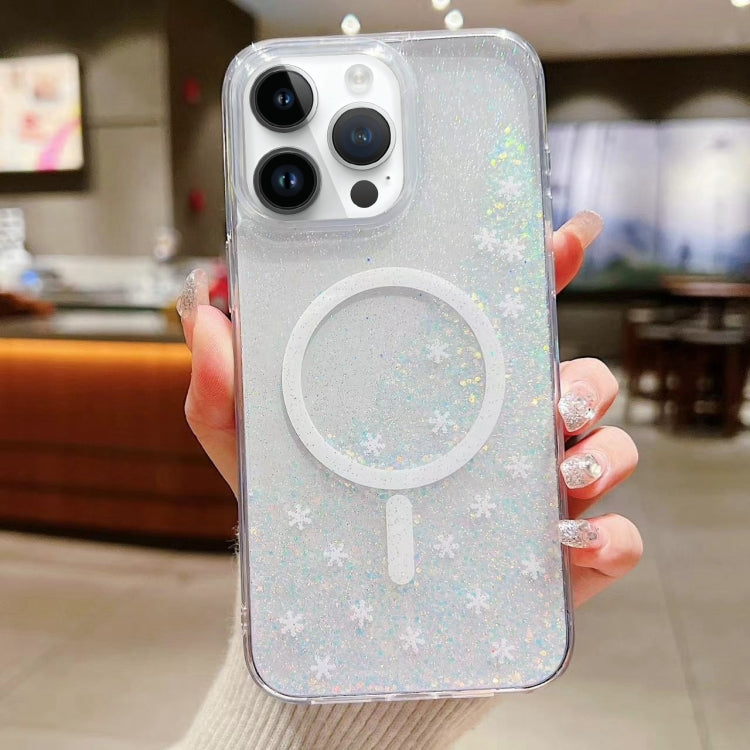 For iPhone 14 Pro Max Explosive Flash Gradient MagSafe TPU Phone Case(Cold Blue) - iPhone 14 Pro Max Cases by PMC TechLife | Online Shopping South Africa | PMC TechLife