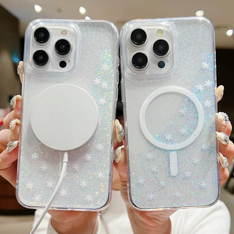 For iPhone 14 Plus Explosive Flash Gradient MagSafe TPU Phone Case(Cold Pink) - iPhone 14 Plus Cases by PMC TechLife | Online Shopping South Africa | PMC TechLife