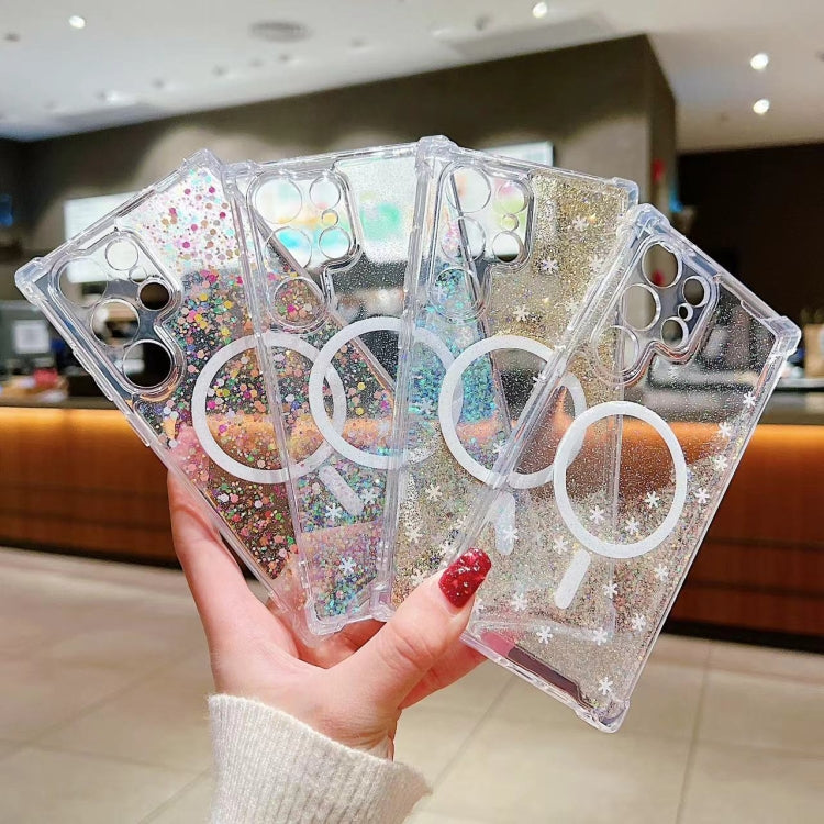 For Samsung Galaxy S23 Ultra 5G Explosive Flash Gradient MagSafe TPU Phone Case(Cold Blue) - Galaxy S23 Ultra 5G Cases by PMC TechLife | Online Shopping South Africa | PMC TechLife