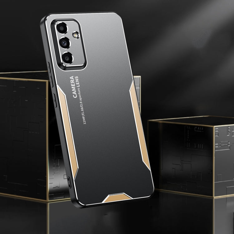 For Samsung Galaxy A55 5G Blade Series TPU Hybrid Metal Phone Case(Silver) - Galaxy Phone Cases by PMC TechLife | Online Shopping South Africa | PMC TechLife