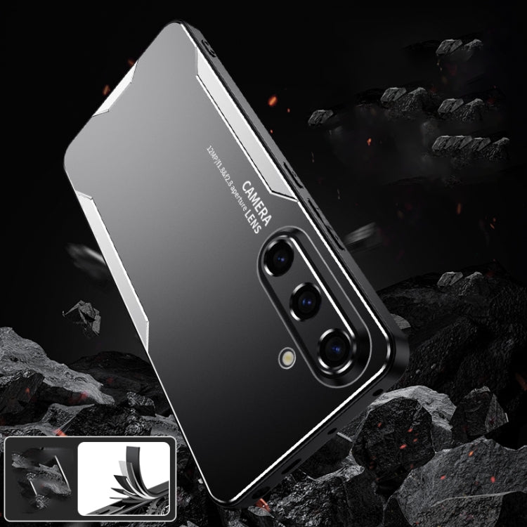 For Samsung Galaxy S24+ 5G Blade Series TPU Hybrid Metal Phone Case(Silver) - Galaxy S24+ 5G Cases by PMC TechLife | Online Shopping South Africa | PMC TechLife