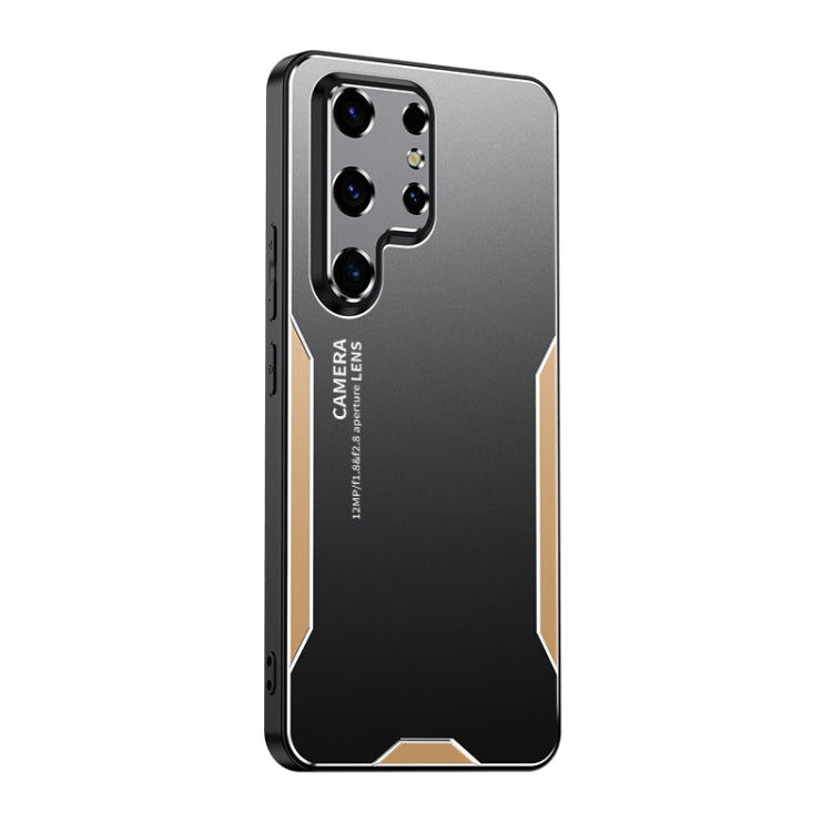 For Samsung Galaxy S24 Ultra 5G Blade Series TPU Hybrid Metal Phone Case(Gold) - free shipping - PMC TechLife - Order now!