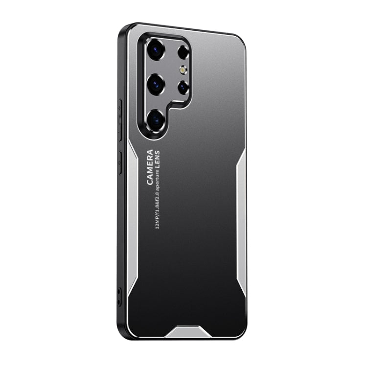 For Samsung Galaxy S24 Ultra 5G Blade Series TPU Hybrid Metal Phone Case(Silver) - Galaxy S24 Ultra 5G Cases by PMC TechLife | Online Shopping South Africa | PMC TechLife