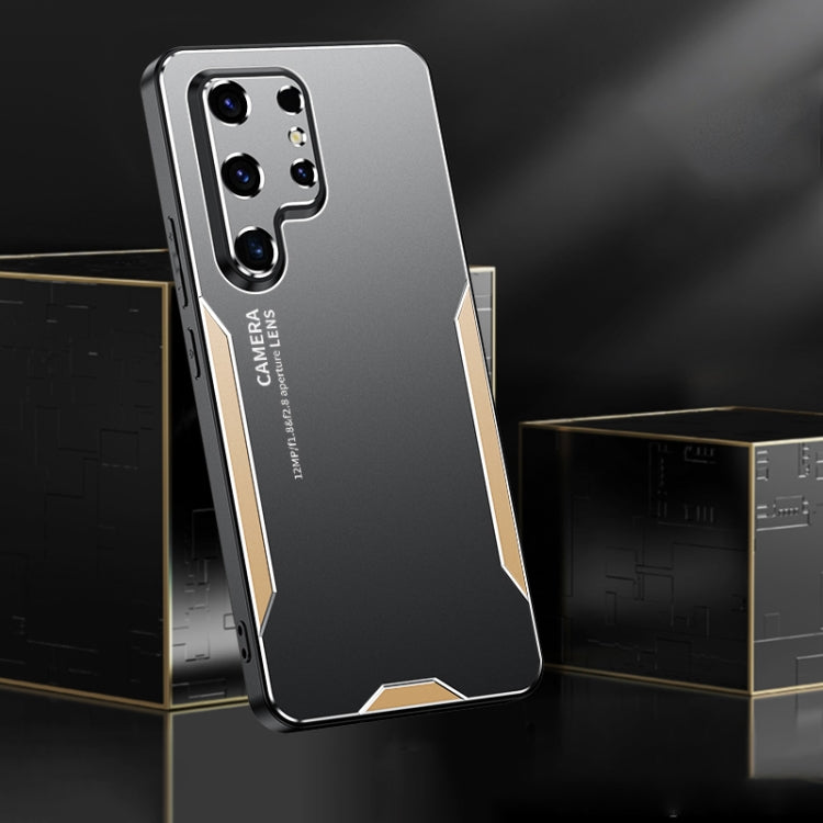 For Samsung Galaxy S24 Ultra 5G Blade Series TPU Hybrid Metal Phone Case(Blue) - Galaxy S24 Ultra 5G Cases by PMC TechLife | Online Shopping South Africa | PMC TechLife