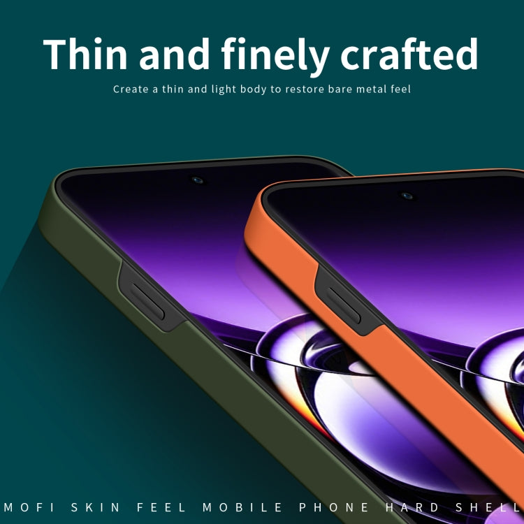 For OPPO Find X7 Ultra MOFI Qin Series Skin Feel All-inclusive PC Phone Case(Beige) - Find X7 Ultra Cases by MOFI | Online Shopping South Africa | PMC TechLife