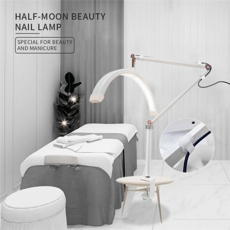 HD-M3X For Eyelash Extensions / Tattoo / Nail Art Lighting Lamp 16 inch Clip-on Half Moon Desk Lamp(US Plug) - Selfie Light by PMC TechLife | Online Shopping South Africa | PMC TechLife | Buy Now Pay Later Mobicred