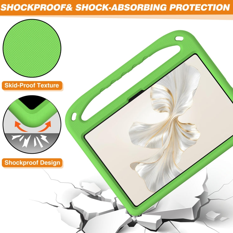 For Honor Pad 9 12.1 Handle EVA Shockproof Tablet Case with Holder(Green) - Honor by PMC TechLife | Online Shopping South Africa | PMC TechLife | Buy Now Pay Later Mobicred