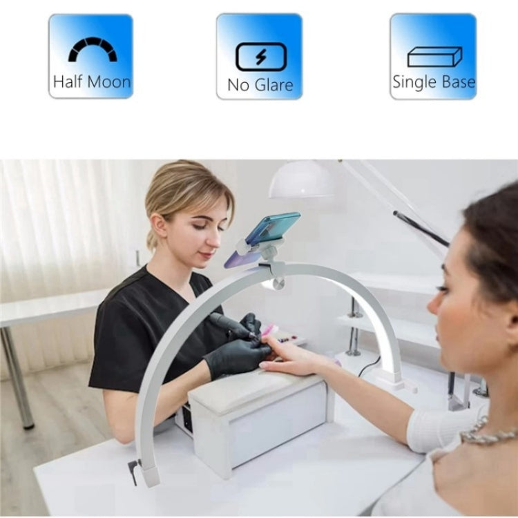 M12X Foldable LED Half Moon Lamp Touch Control Nail Art Lamp, Length: 56cm(EU Plug) - Selfie Light by PMC TechLife | Online Shopping South Africa | PMC TechLife | Buy Now Pay Later Mobicred