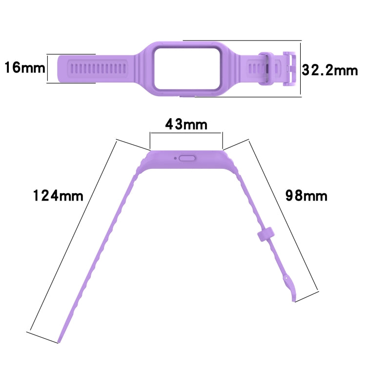 For Samsung Galaxy Fit 3 Integrated TPU Watch Band(White) - Watch Bands by PMC TechLife | Online Shopping South Africa | PMC TechLife