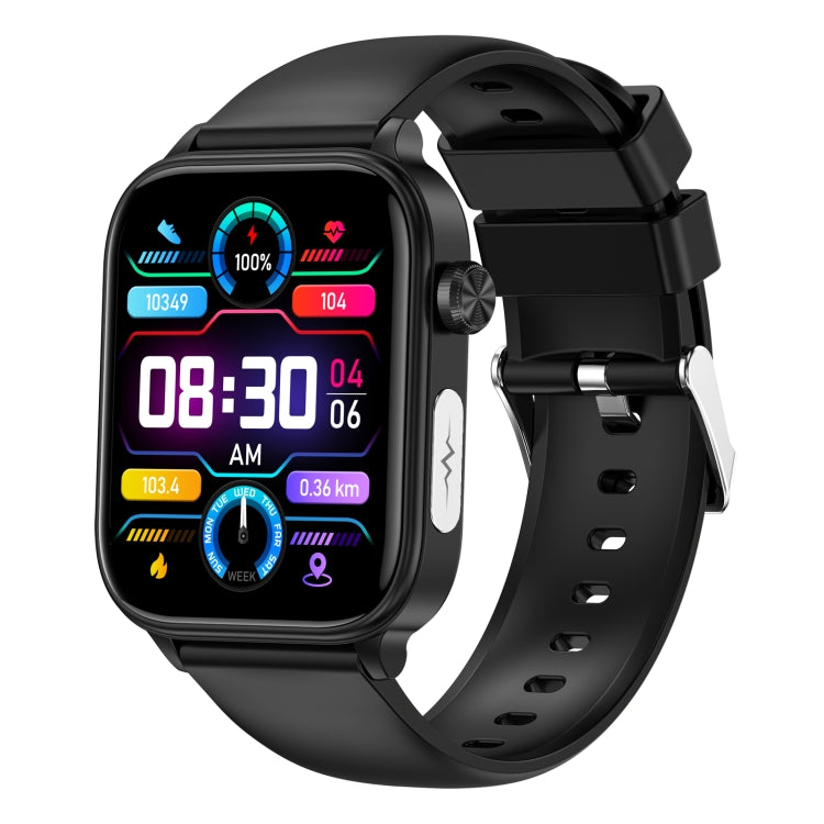 ET570 1.96 inch Color Screen Smart Watch Silicone Strap, Support Bluetooth Call / ECG(Black) - Smart Watches by PMC TechLife | Online Shopping South Africa | PMC TechLife