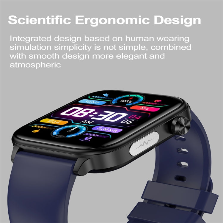 ET570 1.96 inch Color Screen Smart Watch Silicone Strap, Support Bluetooth Call / ECG(Blue) - free shipping - PMC TechLife - Order now!