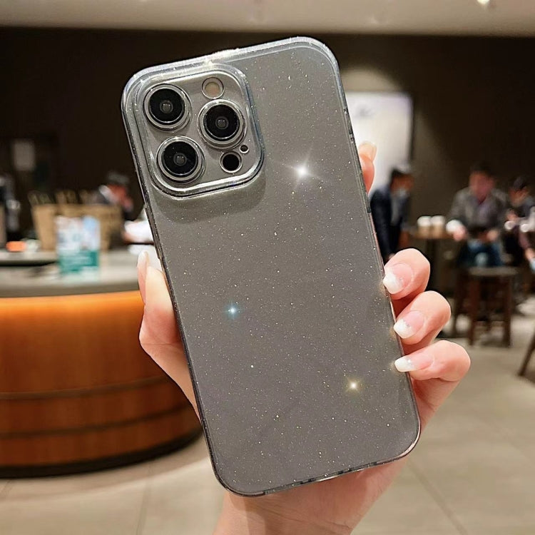 For iPhone 16 Pro Jelly Glitter Solid Color TPU Phone Case(Gray) - iPhone 16 Pro Cases by PMC TechLife | Online Shopping South Africa | PMC TechLife | Buy Now Pay Later Mobicred