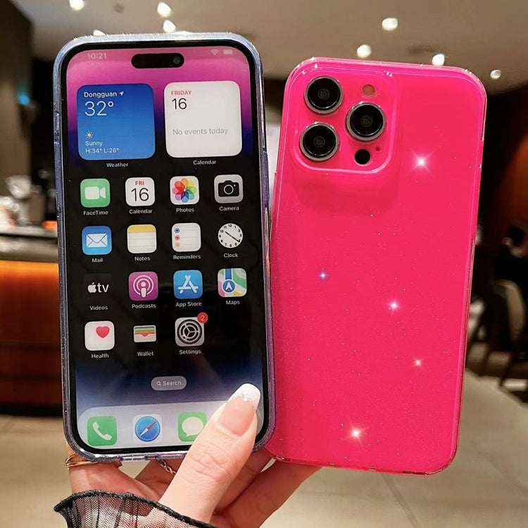 For iPhone 16 Pro Jelly Glitter Solid Color TPU Phone Case(Dark Blue) - iPhone 16 Pro Cases by PMC TechLife | Online Shopping South Africa | PMC TechLife | Buy Now Pay Later Mobicred