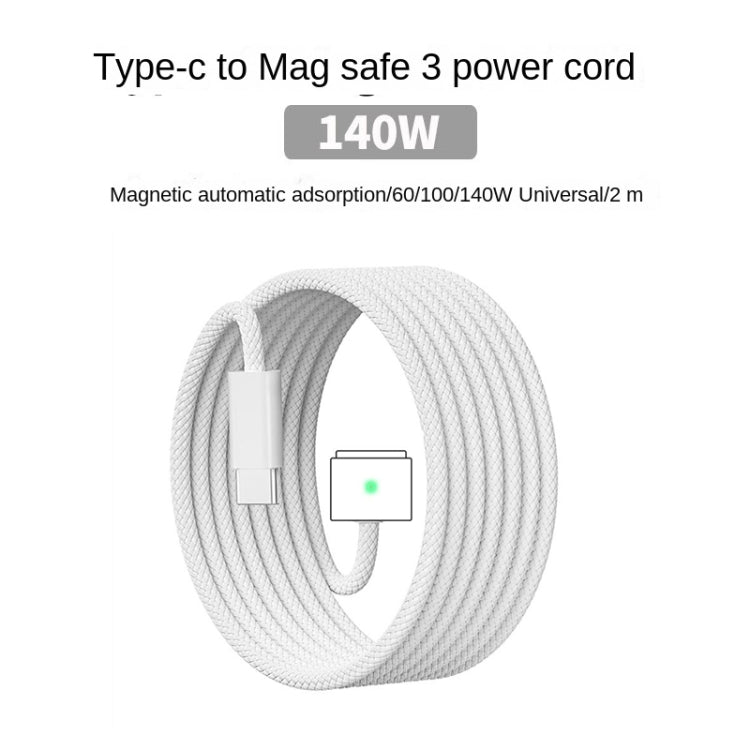 UK Plug 140W USB-C PD Power Adapter with Type-C to Magsafe3 Magnetic Charging Cable, Length: 2 m - Cable & Adapter by PMC Jewellery | Online Shopping South Africa | PMC Jewellery | Buy Now Pay Later Mobicred
