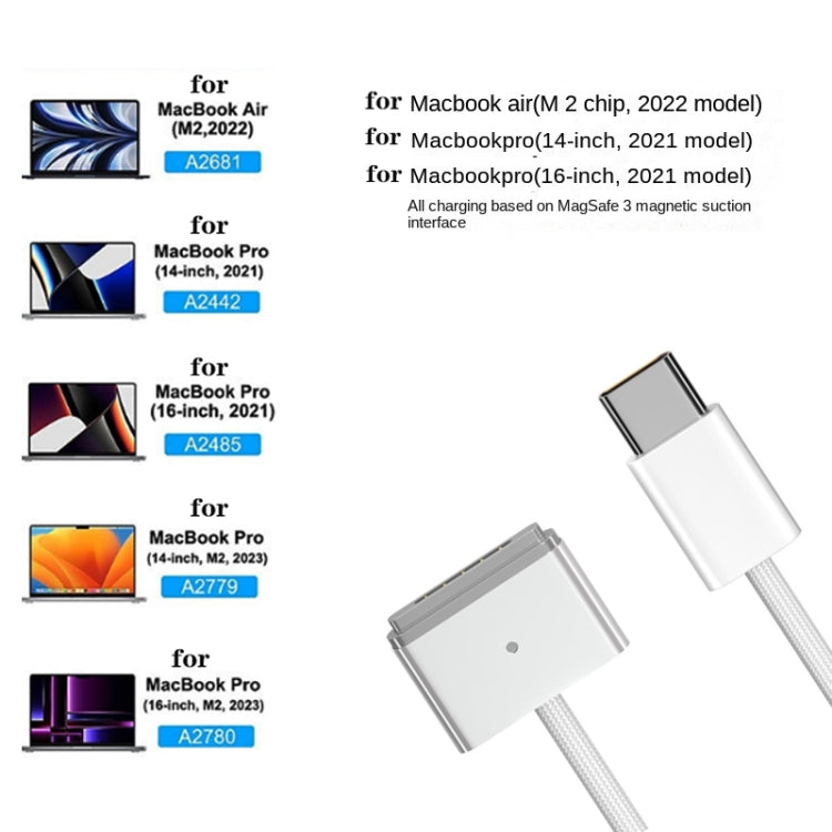 UK Plug 140W USB-C PD Power Adapter with Type-C to Magsafe3 Magnetic Charging Cable, Length: 2 m - Cable & Adapter by PMC Jewellery | Online Shopping South Africa | PMC Jewellery | Buy Now Pay Later Mobicred