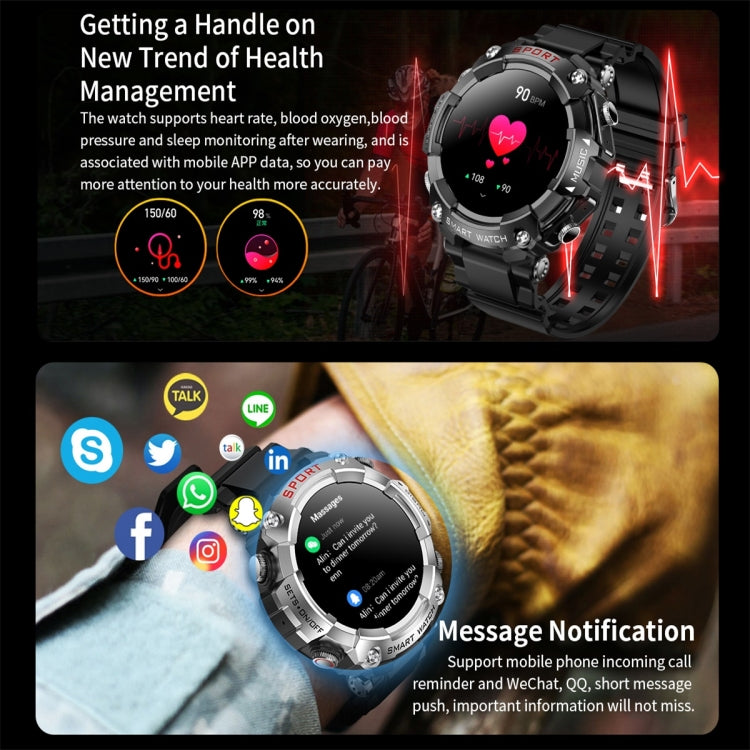T96 1.52 inch Amoled Screen 2 in 1 Bluetooth Earphone Smart Watch(Silver) - Smart Watches by PMC TechLife | Online Shopping South Africa | PMC TechLife