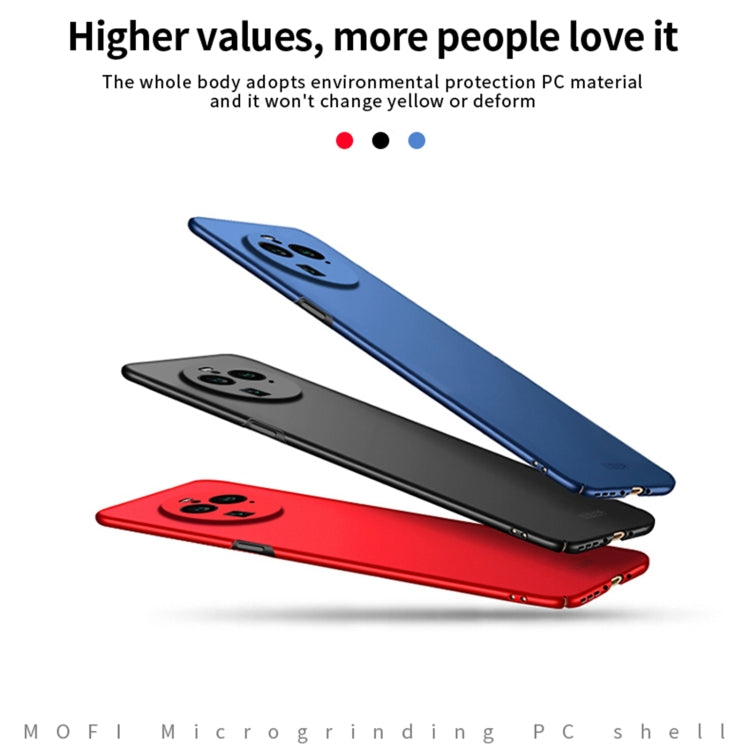 For OPPO Find X6 MOFI Micro-Frosted PC Ultra-thin Hard Phone Case(Red) - free shipping - PMC TechLife - Order now!