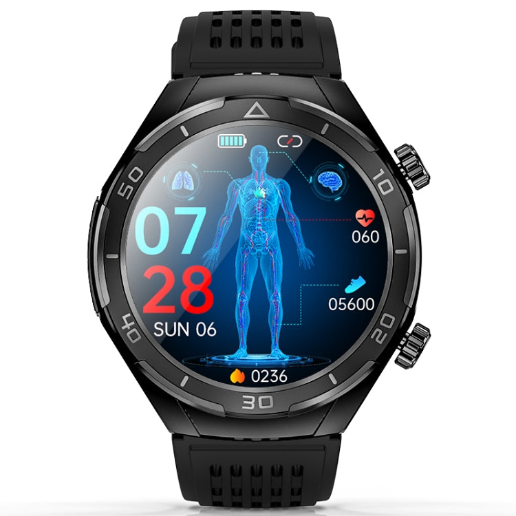 FD02 1.46 inch Color Screen Smart Watch, Support CES Sleep Aid / ECG Detection(Black) - Smart Watches by PMC TechLife | Online Shopping South Africa | PMC TechLife