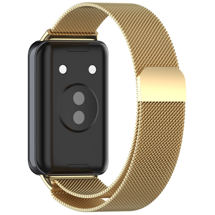 For Honor Band 9 Milan Magnetic Steel Mesh Watch Band(Gold) - Watch Bands by PMC TechLife | Online Shopping South Africa | PMC TechLife