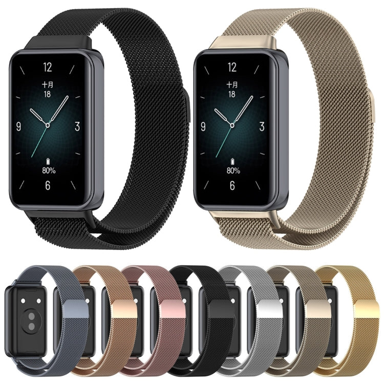 For Honor Band 9 Milan Magnetic Steel Mesh Watch Band(Silver) - Watch Bands by PMC TechLife | Online Shopping South Africa | PMC TechLife