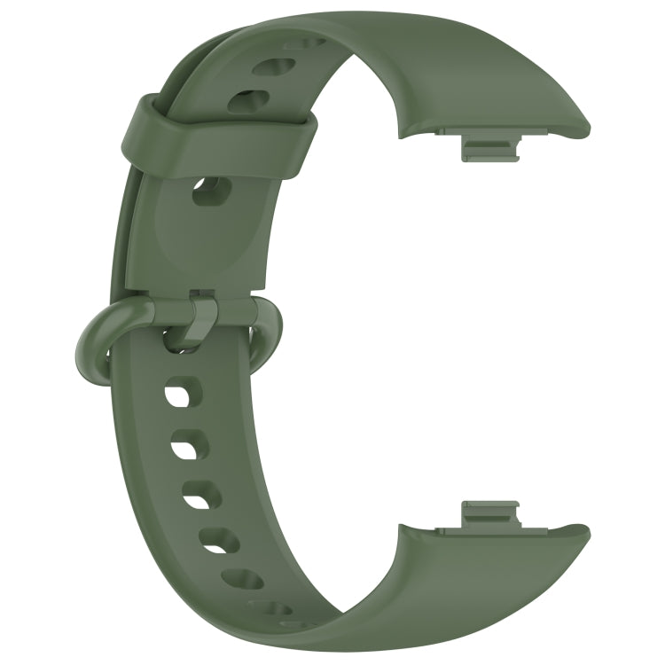 For Xiaomi  Mi Band 8 Pro Solid Color Colorful Buckle Silicone Watch Band(Dark Green) - Watch Bands by PMC TechLife | Online Shopping South Africa | PMC TechLife