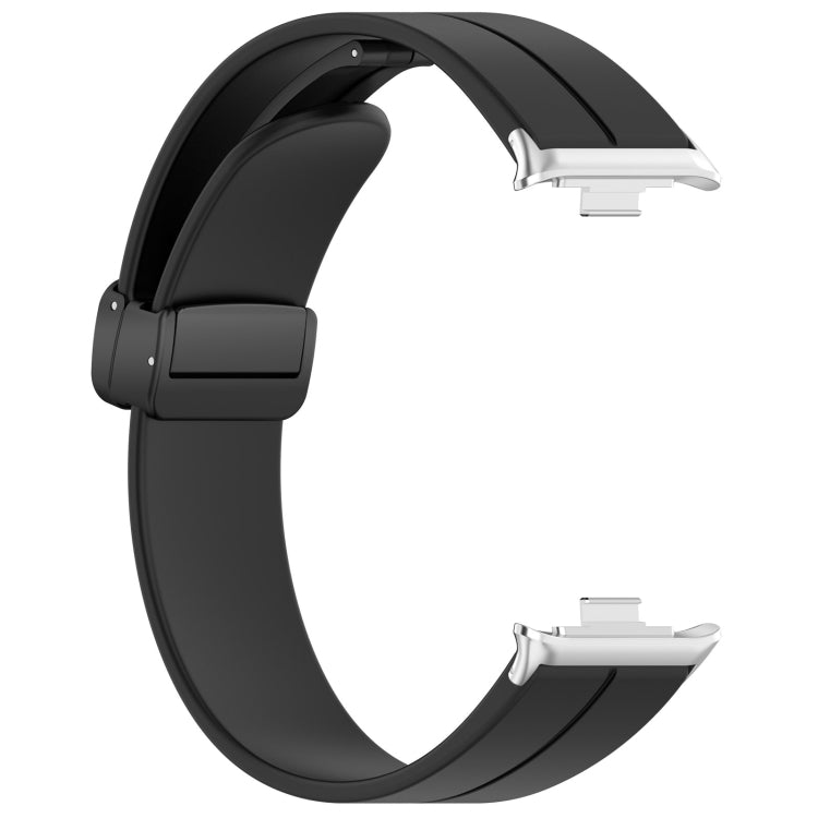 For Redmi Watch 4 / Watch 5 Groove Folding Magnetic Buckle Silicone Watch Band(Black) - free shipping - PMC TechLife - Order now!