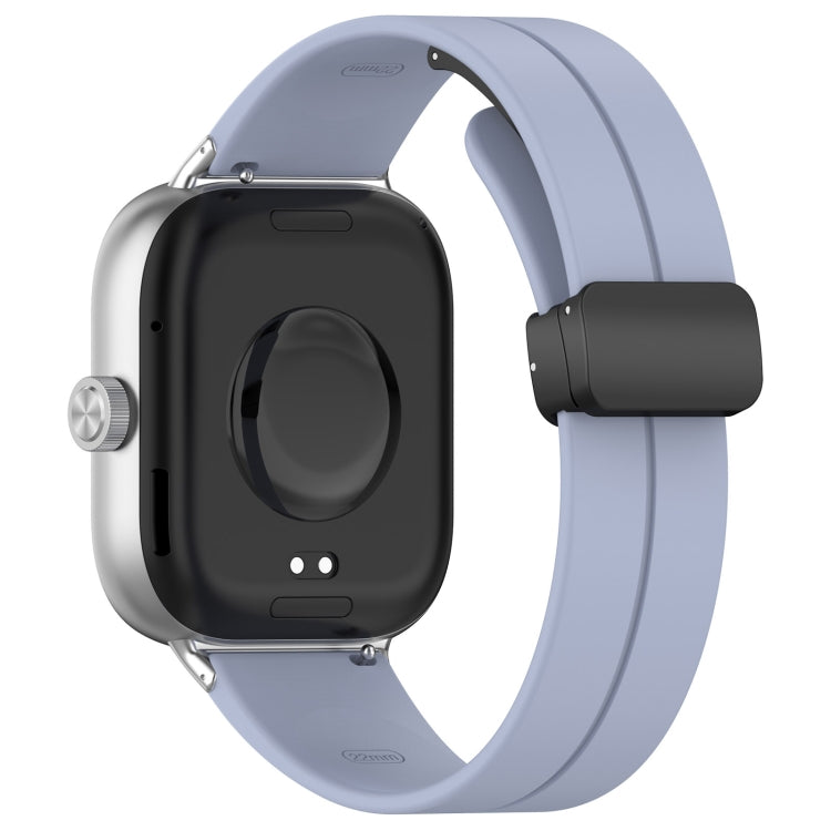 For Xiaomi Smart Band 9 Pro / 8 Pro Groove Folding Magnetic Buckle Silicone Watch Band(Light Blue) - free shipping - PMC TechLife - Order now!
