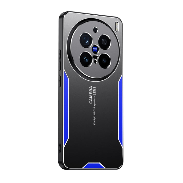 For vivo X200 Pro Blade Series TPU Hybrid Metal Phone Case(Blue) - free shipping - PMC Jewellery - Order now!