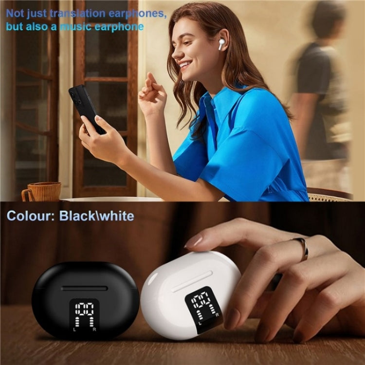 M10 Wireless Bluetooth Smart Voice Translator Headset Multiple Languages Translation Earphones(White) -  by PMC TechLife | Online Shopping South Africa | PMC TechLife | Buy Now Pay Later Mobicred
