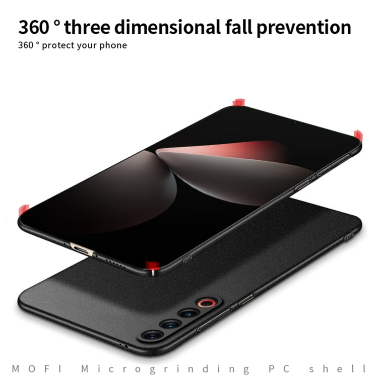 For Meizu 21 Pro MOFI Fandun Series Frosted PC Ultra-thin All-inclusive Phone Case(Gray) - More Brand by MOFI | Online Shopping South Africa | PMC Jewellery | Buy Now Pay Later Mobicred