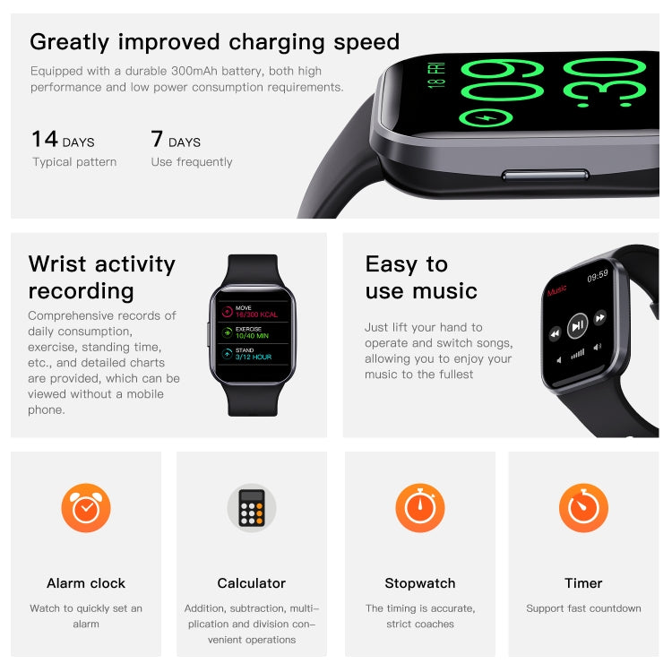 Q23 IP67 Waterproof Smart Bracelet Sport Fitness Tracker(Grey) - Smart Watches by PMC TechLife | Online Shopping South Africa | PMC TechLife