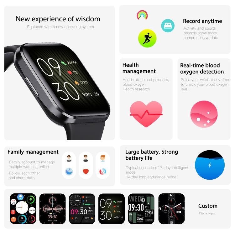 Q23 IP67 Waterproof Smart Bracelet Sport Fitness Tracker(Black) - Smart Watches by PMC TechLife | Online Shopping South Africa | PMC TechLife | Buy Now Pay Later Mobicred