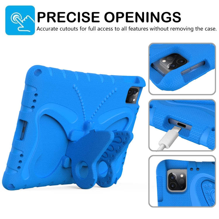 For iPad Air 11 2024 Butterfly Bracket EVA Shockproof Tablet Case(Blue) - iPad Air 11 2024 Cases by PMC TechLife | Online Shopping South Africa | PMC TechLife | Buy Now Pay Later Mobicred